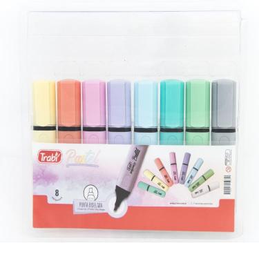 Marcador Resaltador Trabi Pastel Blister X 8